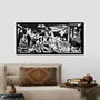 Wallity Picasso Escultura de Pared de Metal Negro